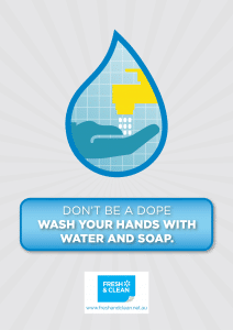 Don't be a dope. Wash your hands with water and soap