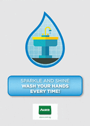 Sparkle and shine. Wash your hands every time!