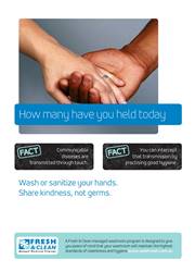 A3 Hygiene Poster: How many have you held today