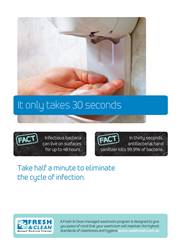 A3 Hygiene Poster: It only takes 30 seconds