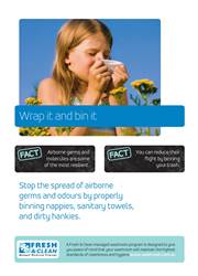 A3 Hygiene Poster: Wrap it and bin it