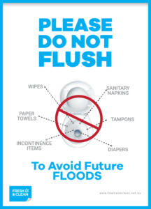 Sanitary Bin Poster Do Not Flush