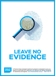 Leave no evidence poster