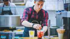 man preferring juice