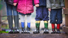 Children standing